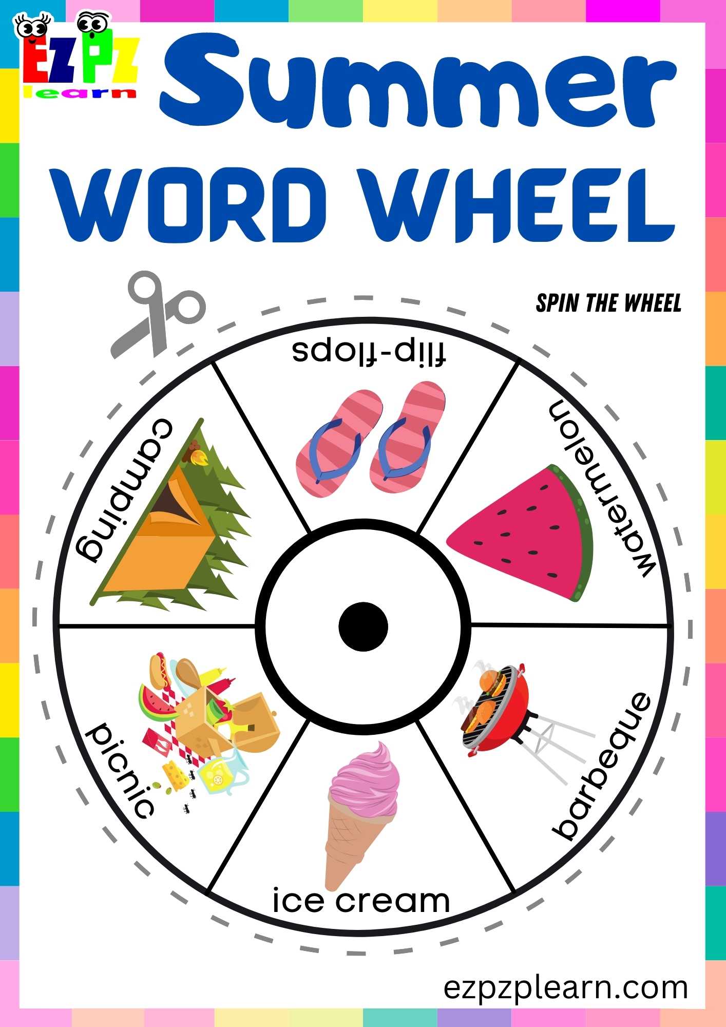 summer-and-beach-word-wheel-no1-free-pdf-download-ezpzlearn